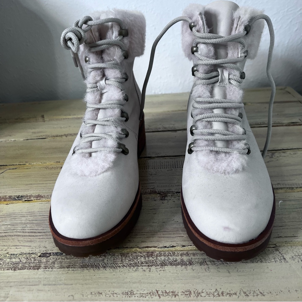 Kork-Ease Winter & Rain Lace Up Boot Women's Sz 9.5 M Cream Fog Nwot